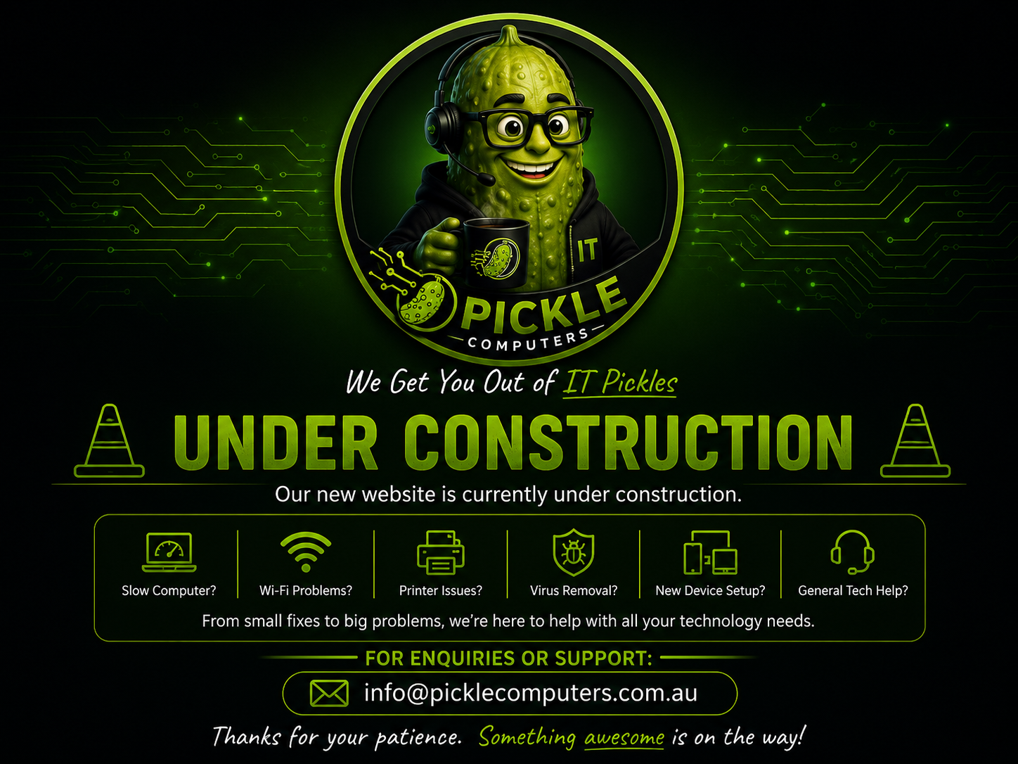 Pickle Computers — Under Construction